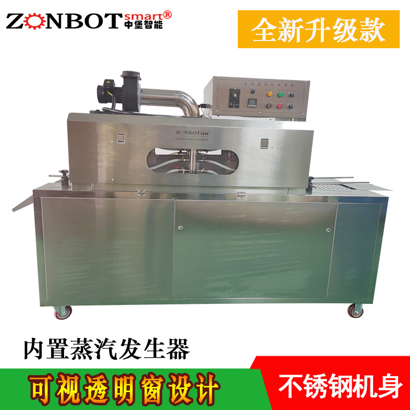 蒸汽收缩机在食品饮料行业，是瓶装水、果汁、啤酒、罐头等包装的常用设备